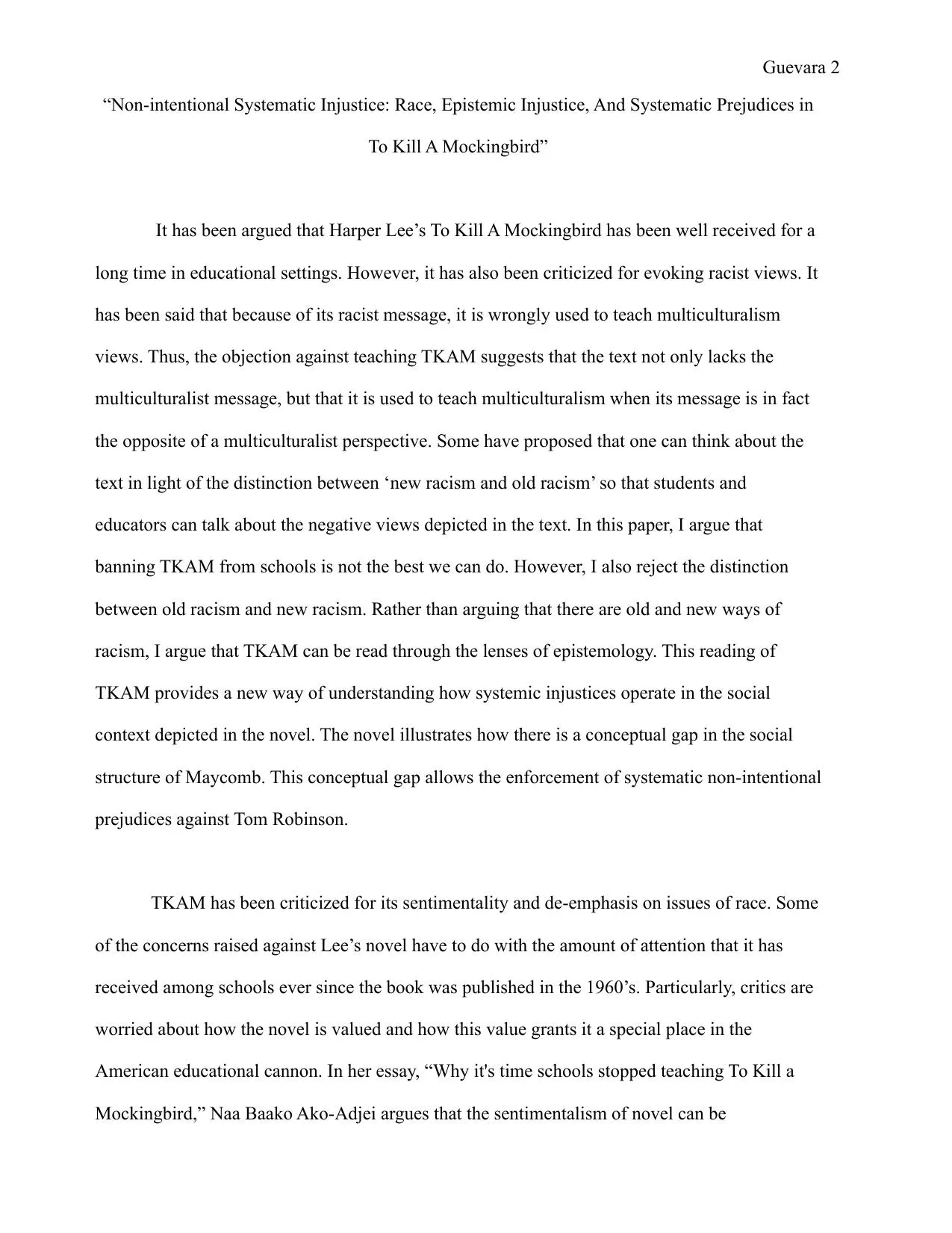 First page of Racism, Epistemic Injustice, and the Conceptual Gap